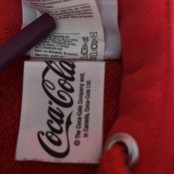 🔥🔥 CHAMPION x COCA-COLA Reverse Weave Thick Heavy HOODIE - Sz L - EXCELLENT - Picture 9 of 11